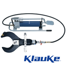 Klauke AS120FHP Hydraulic cutting tool 120mm diameter cutting range with foot pump