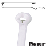 Panduit BT1M-C 102x2.4mm Dome-top Barb Ty Nylon 6.6 cable tie