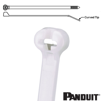 Panduit BT4M-C Dome-Top® barb ty cable tie, miniature cross section, 14.2Inch 361mm