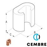 C25-C25 Cembre sleeve connector