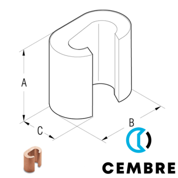 C35-C35 Cembre sleeve connector
