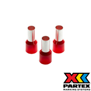CEF35025 Red French colour coded long ferrule 35mm²