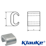 CK25 Klauke Copper C-Clamp 20 x 16mm