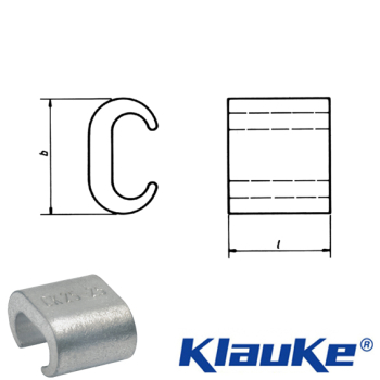 CK50 Klauke Copper C-Clamp 28 x 23mm