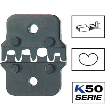 Klauke CR504 Crimping dies 0.5-2.5mm sq tab width 6.3mm