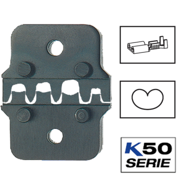 Klauke CR504 Crimping dies 0.5-2.5mm sq tab width 6.3mm Klauke CR504 Crimping dies 0.5-2.5mm sq tab width 6.3mm