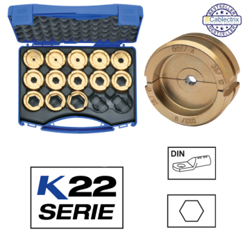 Klauke D22SET Crimping die set 6-300mm sq Klauke D22SET Crimping die set 6-300mm sq