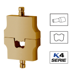 Klauke HAES416S Trapezoid Crimping dies 16mm sq Klauke HAES416S Trapezoid Crimping dies 16mm sq