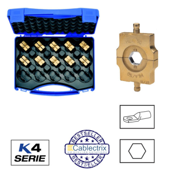 Klauke HL4SET Crimping die set 6-150 mm sq Klauke HL4SET Crimping die set 6-150 mm sq