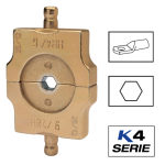 Klauke HR46 4 Series die set 6mm sq for R Series lugs Klauke HR46 4 Series die set 6mm sq for R Series lugs
