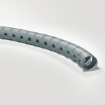 HWPP16-PP-GY 16mm grey polypropylene Helawrap slit harness wrap HWPP16-PP-GY 16mm grey polypropylene Helawrap slit harness wrap