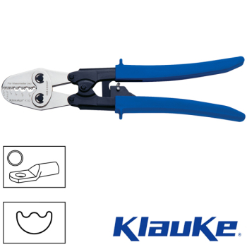 Klauke K02 Crimping tool for tubular cable lugs and solid conductor connectors 0.75 to 16mm²