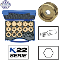 Klauke L22SET Crimping die set, 6-300 mm sq Klauke L22SET Crimping die set, 6-300 mm sq