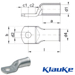 L66FMS Klauke L series flared entry M6 cable lug 6mm² L66FMS Klauke L series flared entry M6 cable lug 6mm²