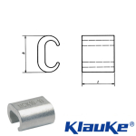 MCK3570 Klauke C-type clamps 33.8 x 28mm MCK3570 Klauke C-type clamps 33.8 x 28mm