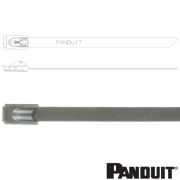 MLT10H-LP Pan-Steel 838x7.9mm stainless steel self-locking cable tie