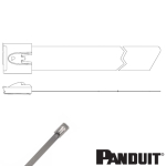 Panduit MLT4EH-LP Pan-Steel 434x12.7mm stainless steel self-locking cable tie