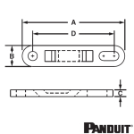 MTP1S-E6-C 44.5x12.7mm multiple tie plate MTP1S-E6-C 44.5x12.7mm multiple tie plate