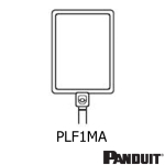 Panduit PLF1MA-C 130x2.5mm nylon 6.6 locking marker and flag cable tie Panduit PLF1MA-C 130x2.5mm nylon 6.6 locking marker and flag cable tie