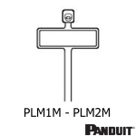 Panduit PLM2M-C 203x2.5mm nylon 6.6 locking marker and flag cable tie Panduit PLM2M-C 203x2.5mm nylon 6.6 locking marker and flag cable tie