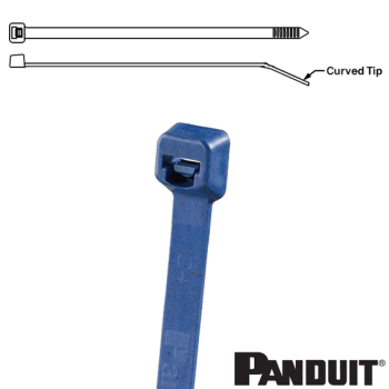 Panduit PLT1M-C186 100x2.5mm Polypropylene metal detectable cable ties