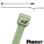 Panduit PLT4S-M109 368x4.8mm green polypropylene locking cable tie Panduit PLT4S-M109 368x4.8mm green polypropylene locking cable tie