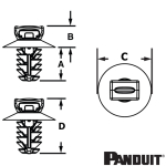 PUM-071-M30 Fir tree push mount PUM-071-M30 Fir tree push mount