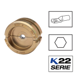 22 Series die set 10mm sq for copper tubular lugs/connectors 22 Series die set 10mm sq for copper tubular lugs/connectors