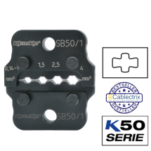 Klauke SB501 Crimping dies 0.1-1,1.5-2.5,4mm sq