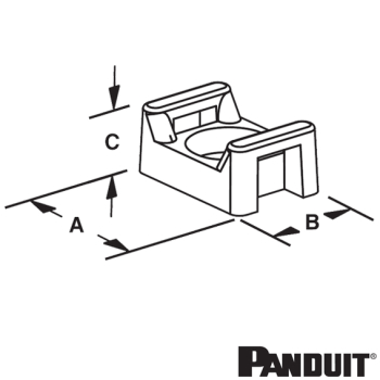 Panduit TM2S8-C76 16x10.8mm TEFZEL cable tie mounts Panduit TM2S8-C76 16x10.8mm TEFZEL cable tie mounts