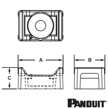 TM3S10-C natural cable tie mount for M5 screw TM3S10-C natural cable tie mount for M5 screw