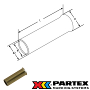 UCEF7510 Partex uninsulated ferrule 0.75mm²